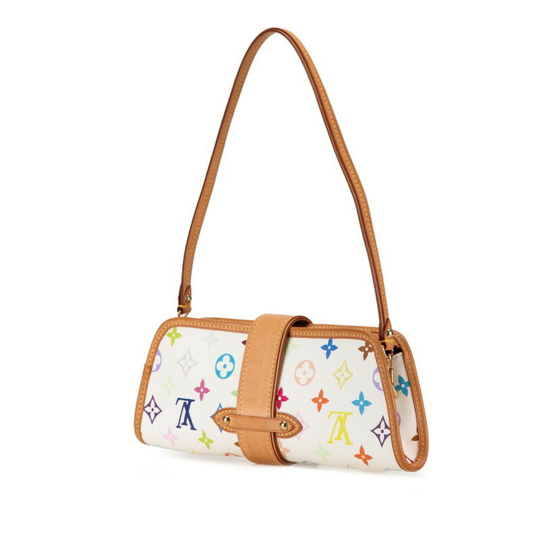 Louis Vuitton Blanc   Pvc Leather Handbag Shoulder Bag