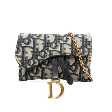 Dior Saddle Nano Pouch Trotter Canvas Shoulder Bag