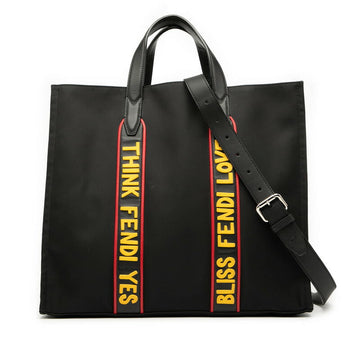 Fendi 7VA390 Nylon Leather 2way Bag