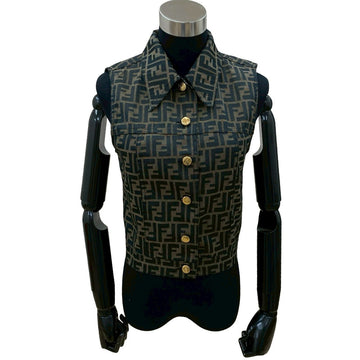 Fendi FF Logo Polyester Cotton Vest