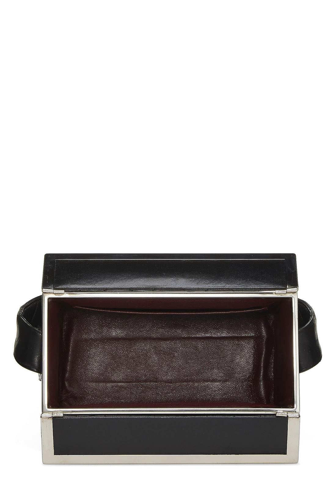 Chanel,  Black Quilted Lambskin Box Bag, Black