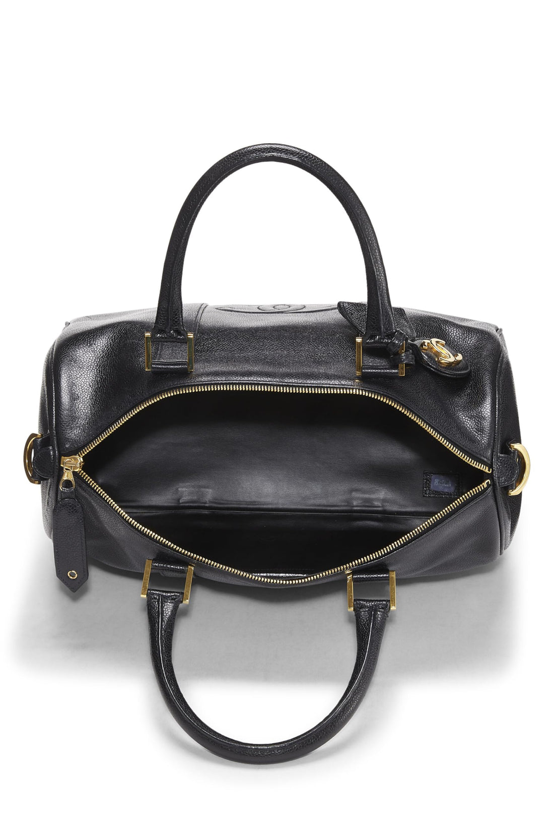 Chanel,  Black Caviar Boston Small, Black