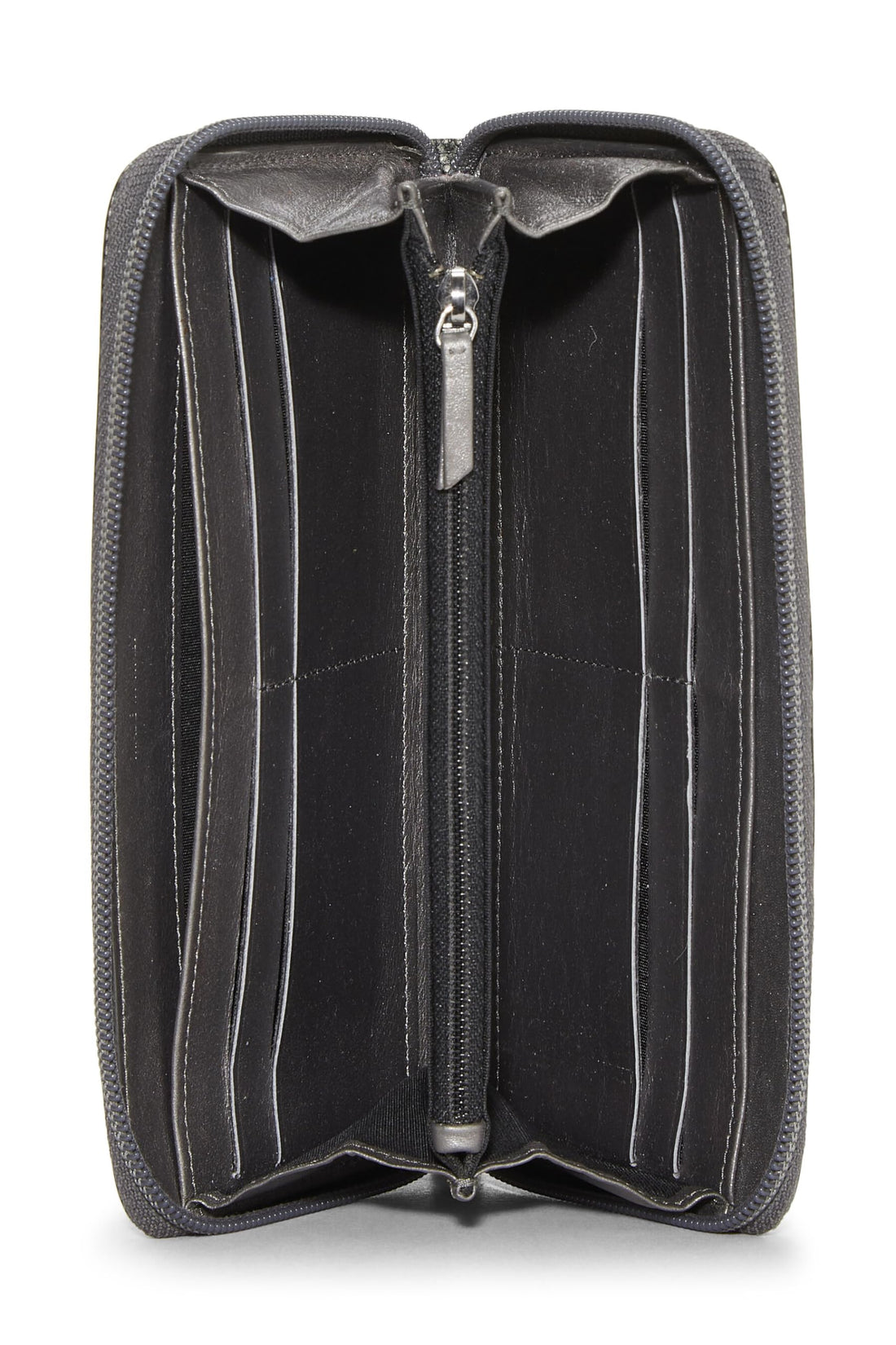 Chanel,  Silver Caviar Timeless 'CC' Wallet, Grey