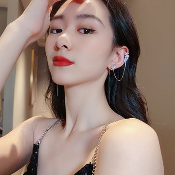 Long Tassel Chain Earrings?2PCS)