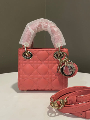 Dior Lady Dior Micro Bag  Pink Lambskin