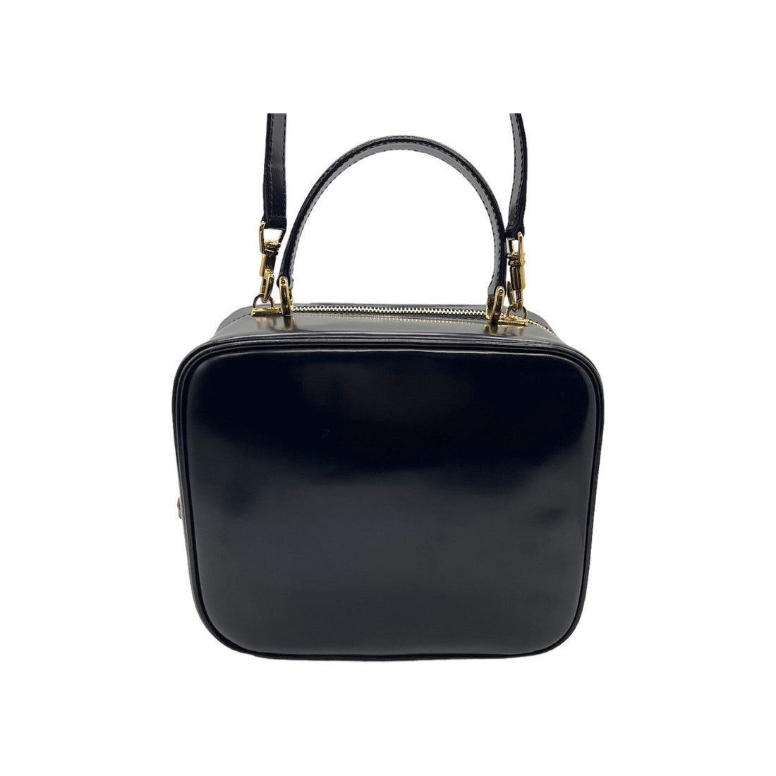 Gucci   Black Leather Vanity Cosmetic Case