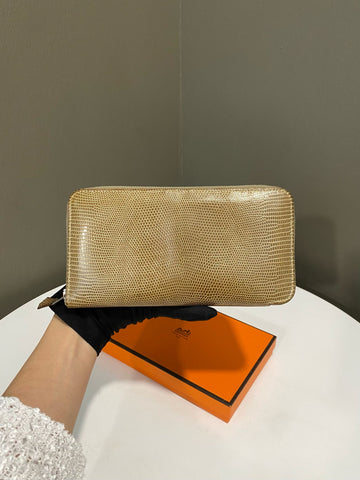 Hermes Azap Long Wallet Lizard
