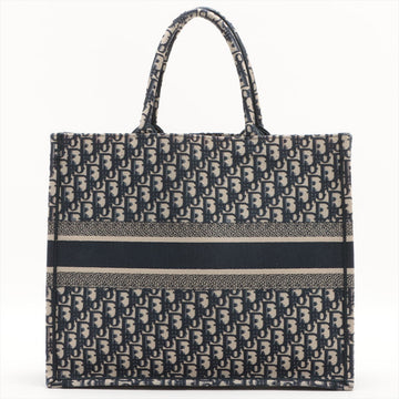 Christian Dior Large Navy Oblique Book Tote Bag