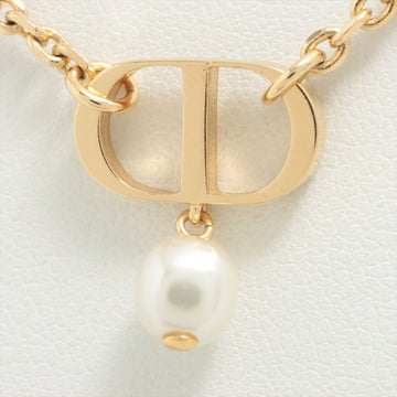 Christian Dior CD Logo with Pearl Necklace Costume Jewellery