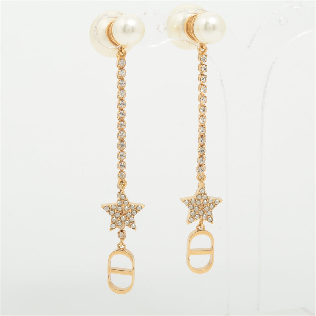 Dior Tribale Pearl Drop Earrings (Costume Jewellery)
