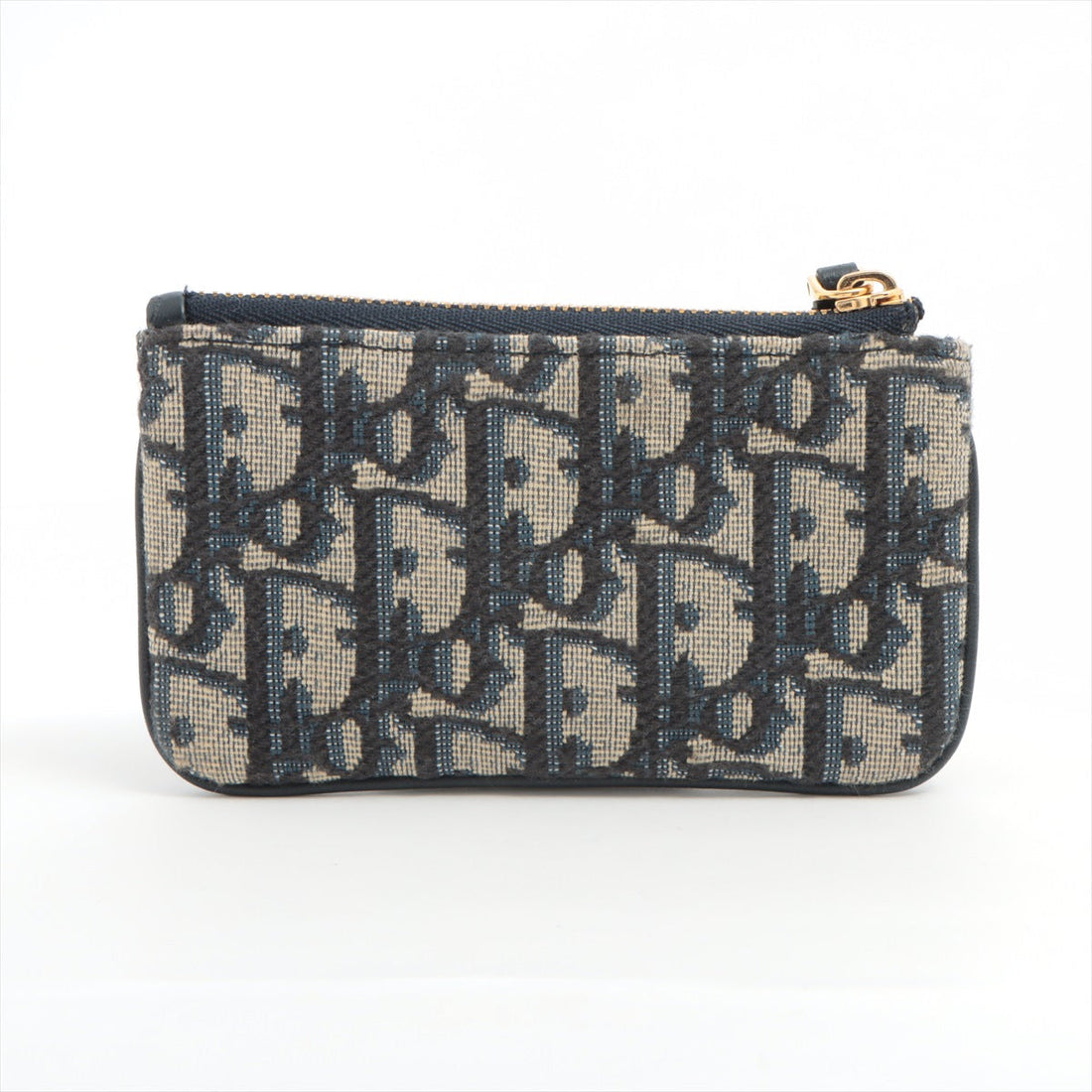 Dior Oblique Navy Canvas Key Pouch