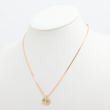 Christian Dior CD Logo Gold Necklace Costume Jewellery