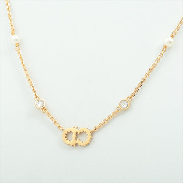 Christian Dior Clair De Lune Gold Pearl Rhinestone Necklace Costume Jewellery