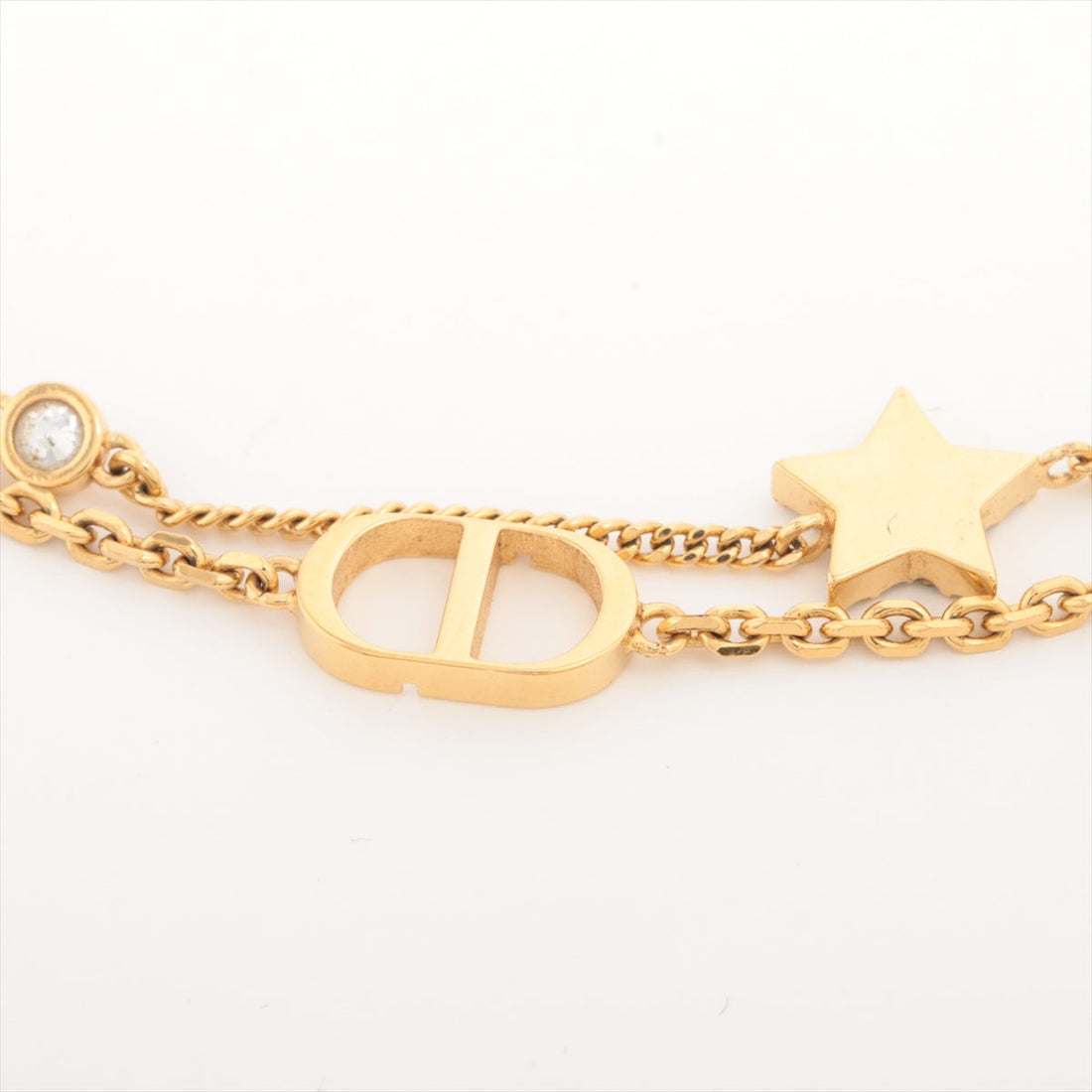 Christian Dior Gold Star Rhinestone Bracelet Costume Jewellery