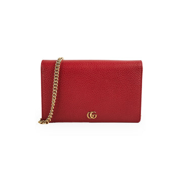 Gucci Red Wallet On Chain WOC