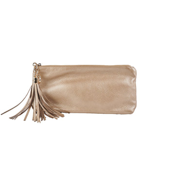 Gucci Metallic Gold Clutch