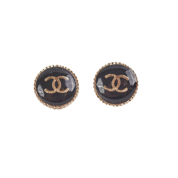 Chanel   Style Round Stud Earrings
