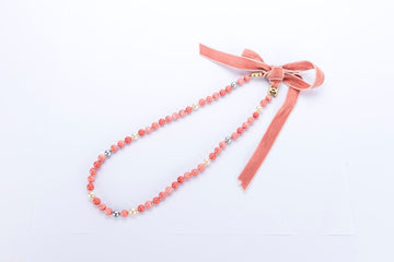 [ ] Chanel Coral Color Necklace