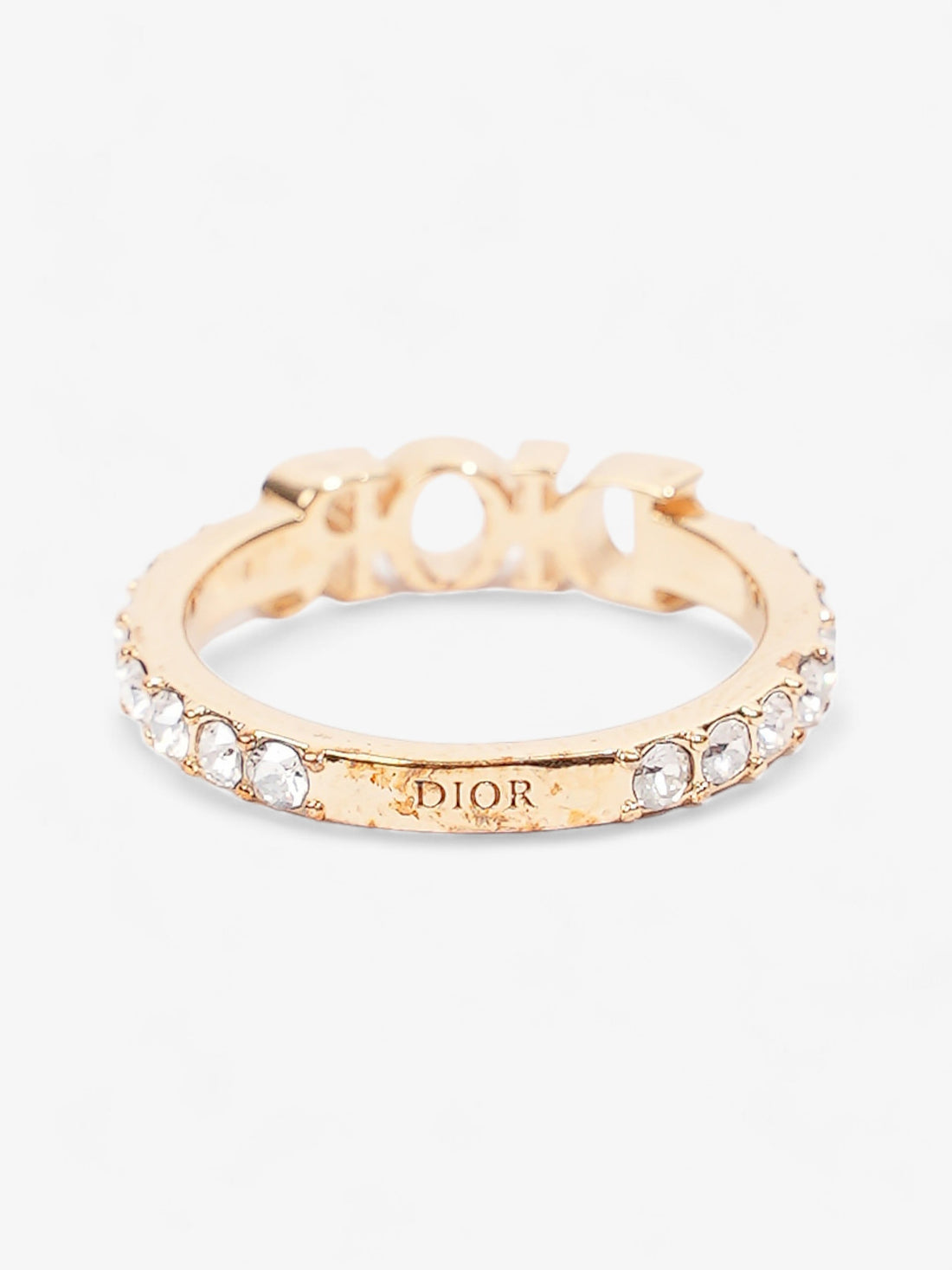 Christian Dior Dio(r)evolution Ring Gold / White Base Metal Large