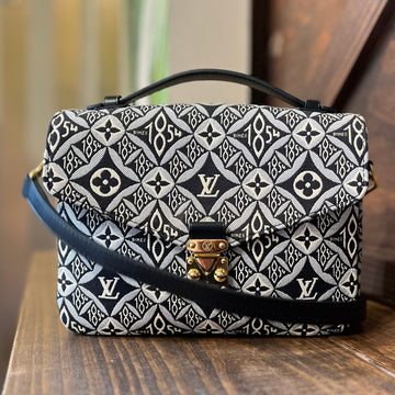 LOUIS VUITTON Metis Dark Navy Blue Since 1854 Canvas Top Handle Bag