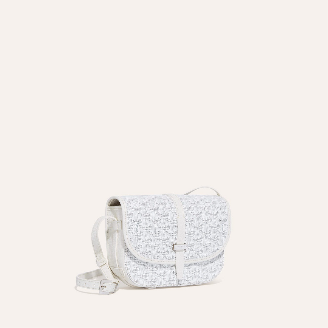 BELVEDERE MM BAG 28CM WHITE CANVAS House Of Sarah