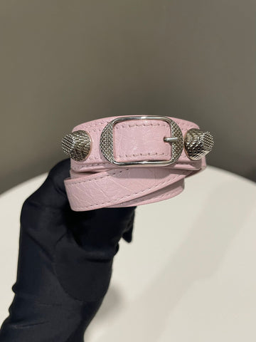 Balenciaga Arena Triple Tour Bracelet Pale Pink