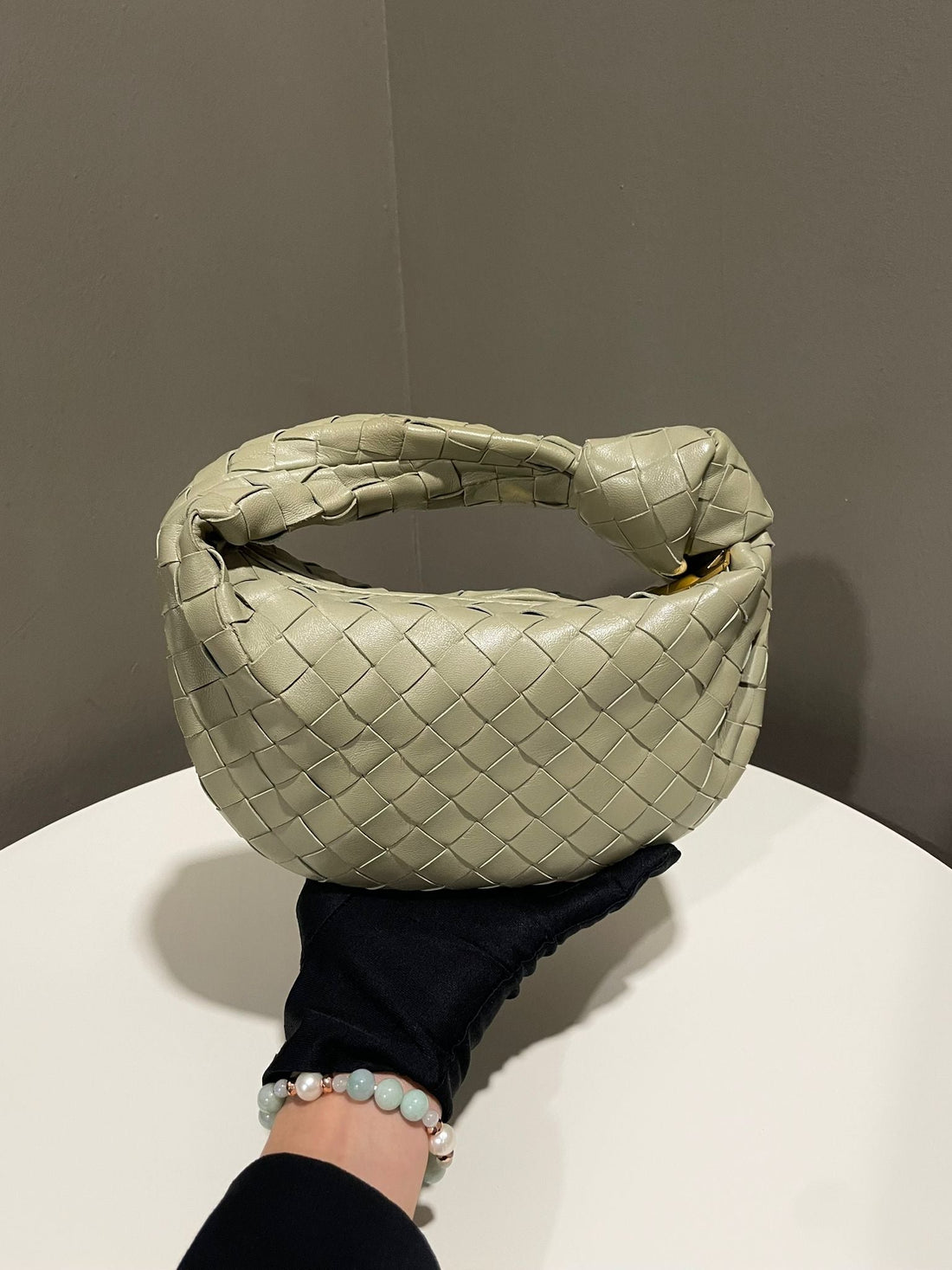 Bottega Veneta Mini Jodie Bag Travertine