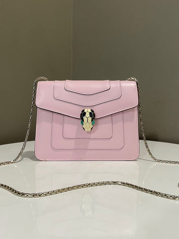 Bvlgari Sepenti Forever Bag Ice Pink Calf