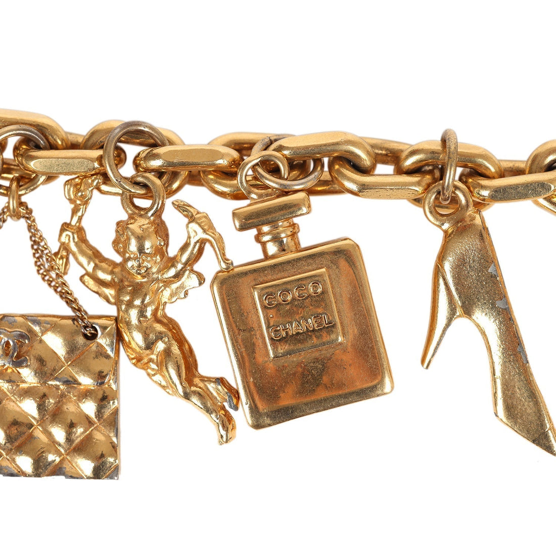 Chanel   24K Gold Plated Lucky Charms Bracelet