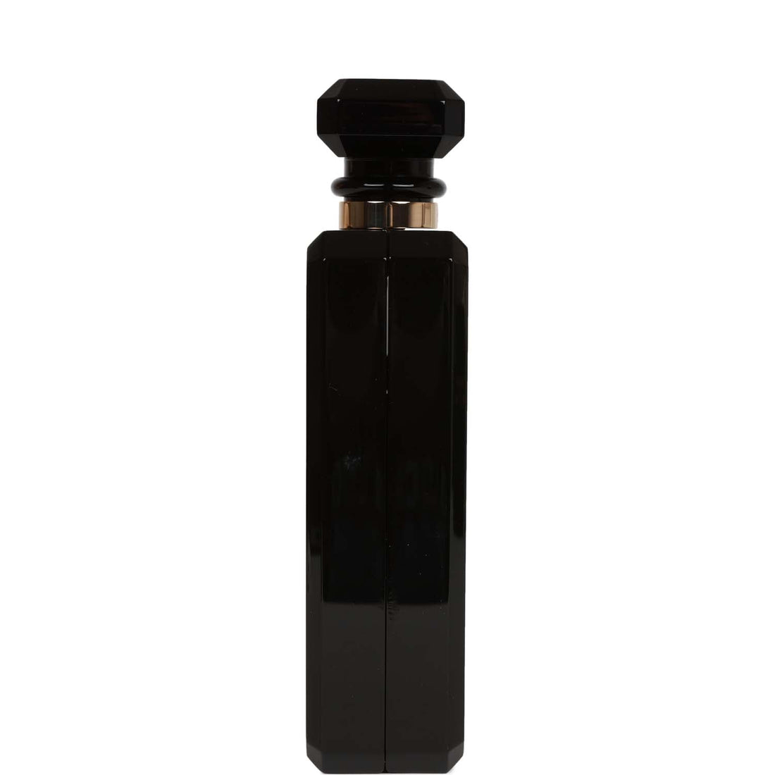 Chanel Minaudiere Perfume Clutch Black Acrylic Light Gold Hardware