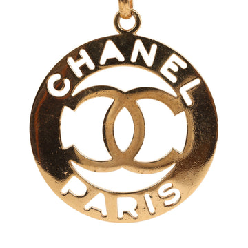 Chanel   24K Gold Plated CC Paris Jumbo Medallion