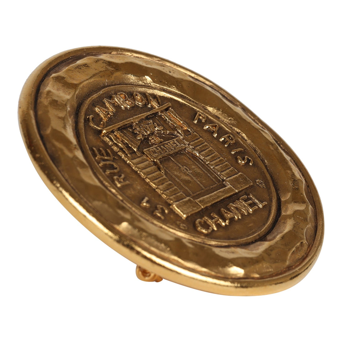 Chanel   Rue Cambon Brooch Gold Metal