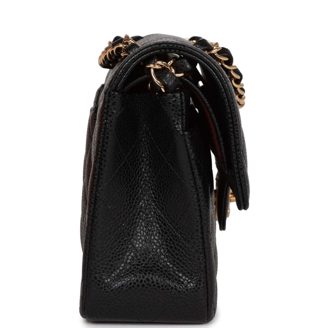Chanel Small Classic Double Flap Black Caviar Gold Hardware