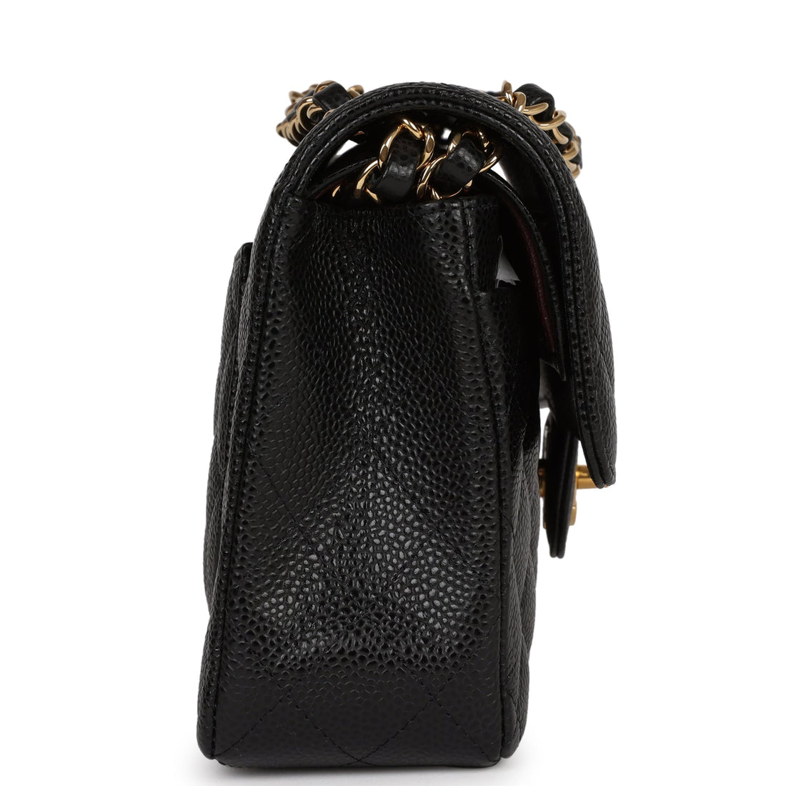 Chanel Small Classic Double Flap Black Caviar Gold Hardware