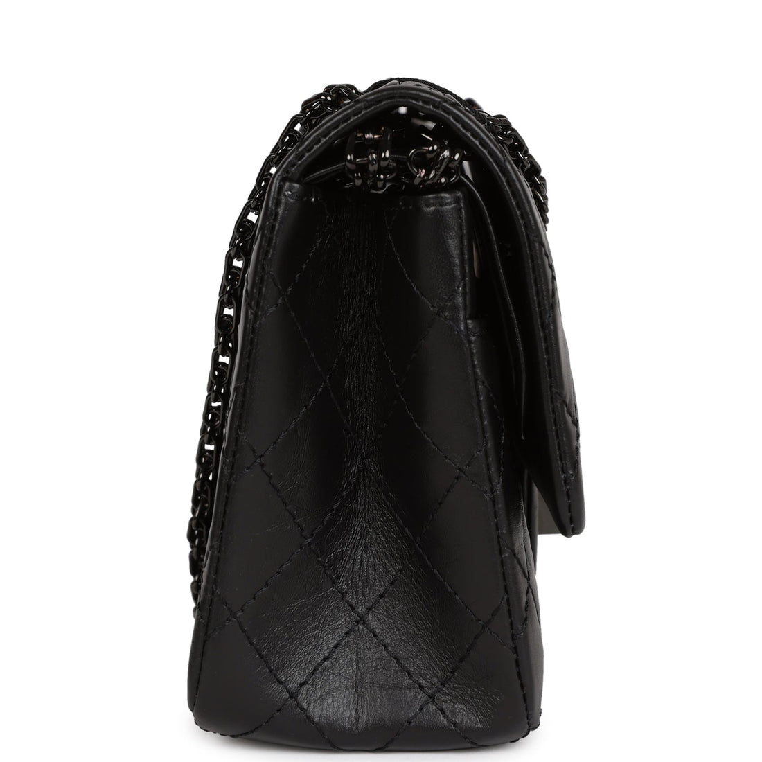 Chanel Small Reissue 226 2.55 SO Black Aged Calfskin Black Hardware