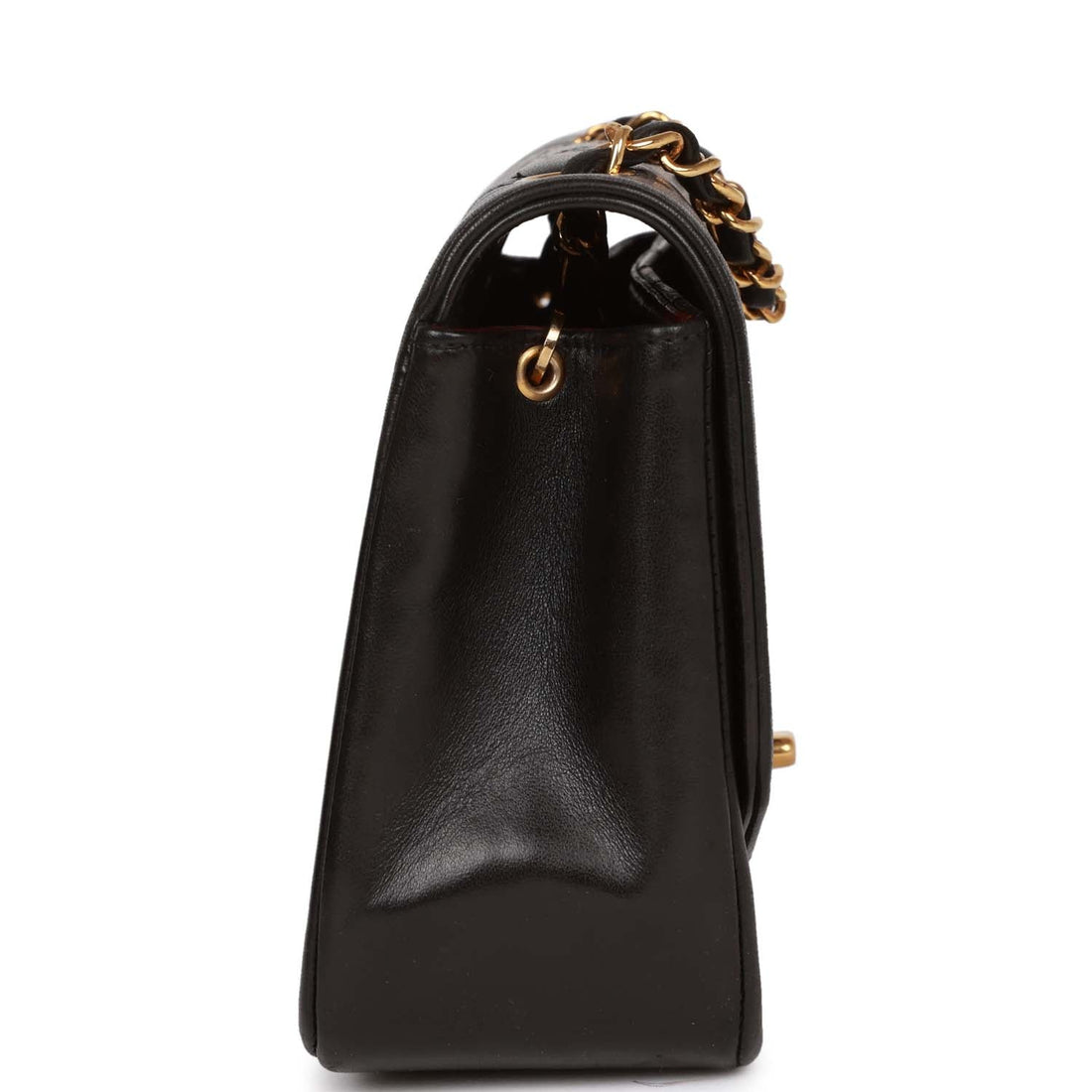 Chanel   Small Diana Flap Bag Black Lambskin Gold Hardware