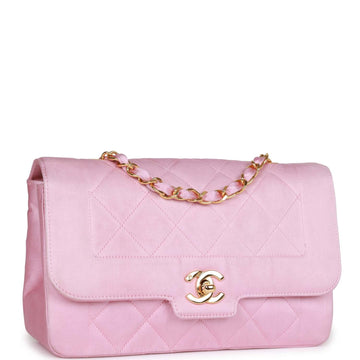 Chanel   Small Flap Bag Pink Satin Gold Hardware