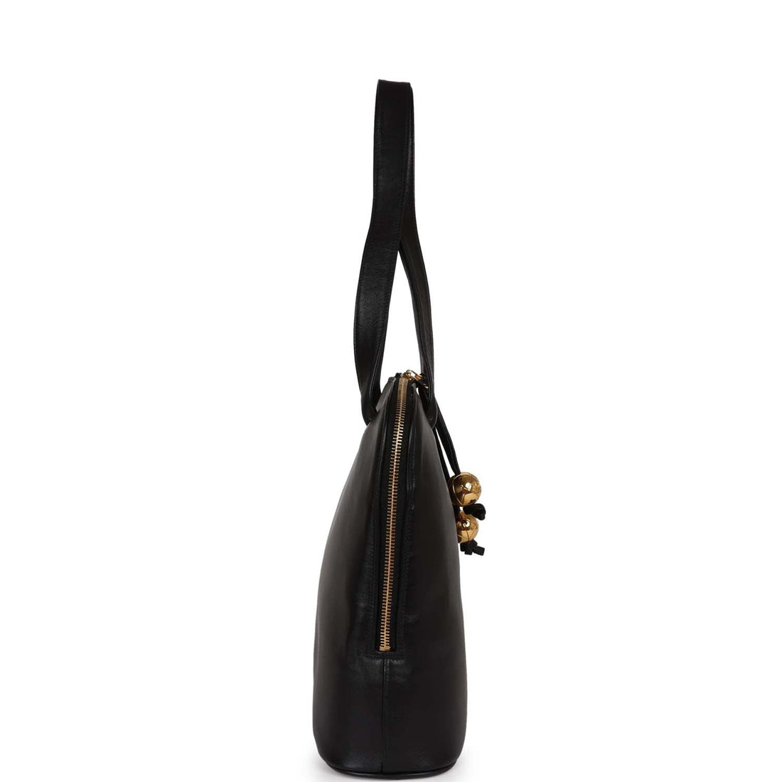 Chanel   Timeless CC Dome Tote Black Lambskin Gold Hardware
