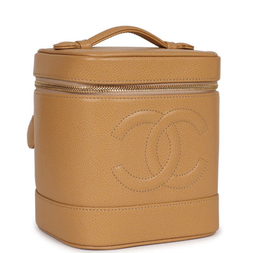 Chanel   Vanity Dark Beige Caviar Gold Hardware