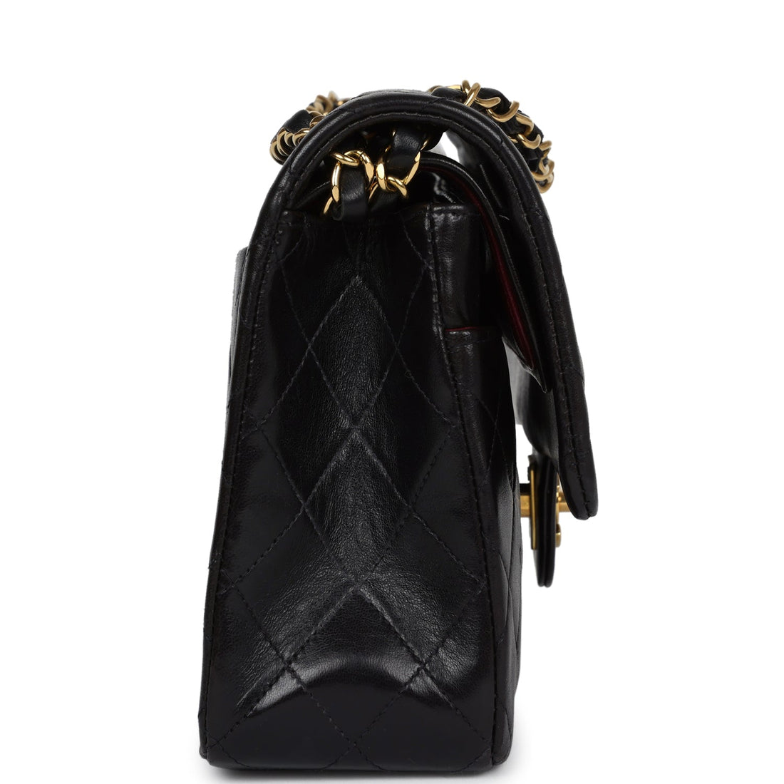 Chanel   Medium Classic Double Flap Black Lambskin Gold Hardware