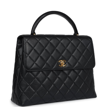 Chanel   Kelly Flap Bag Black Caviar Gold Hardware