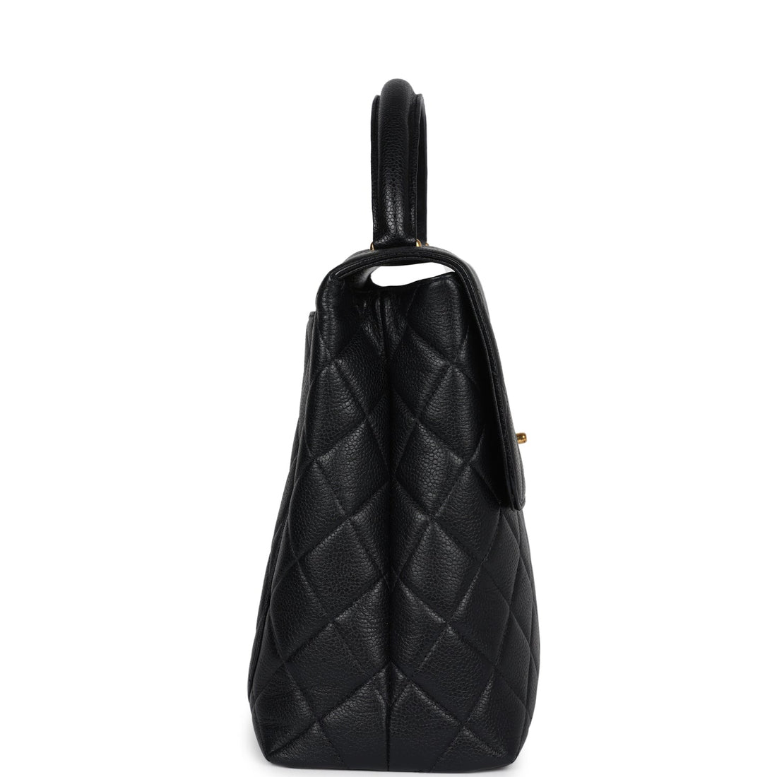 Chanel   Kelly Flap Bag Black Caviar Gold Hardware