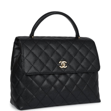 Chanel   Kelly Flap Bag Black Caviar Gold Hardware