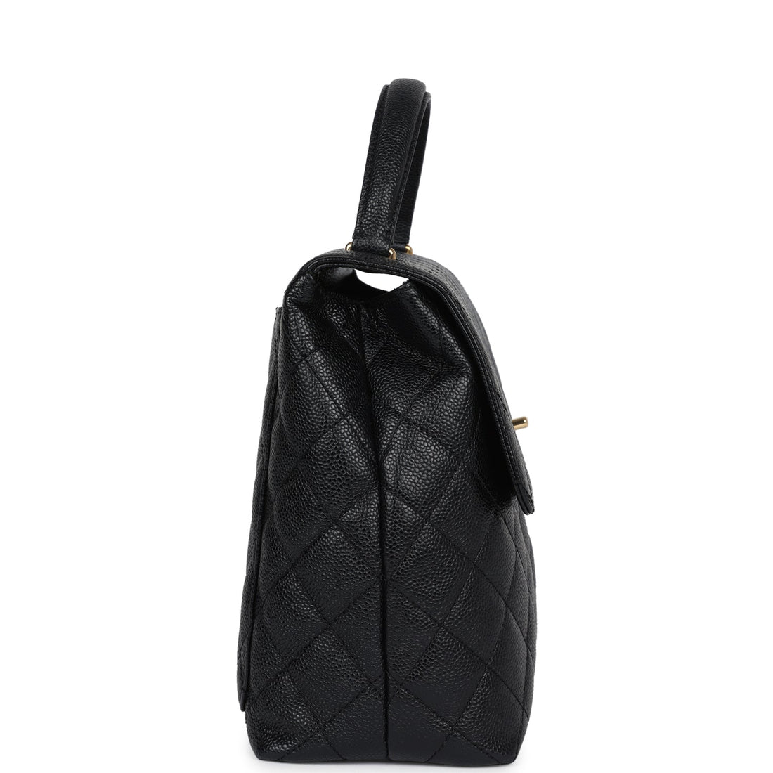 Chanel   Kelly Flap Bag Black Caviar Gold Hardware