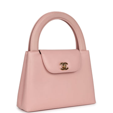 Chanel   Large Kelly Pink Lambskin Gold Hardware
