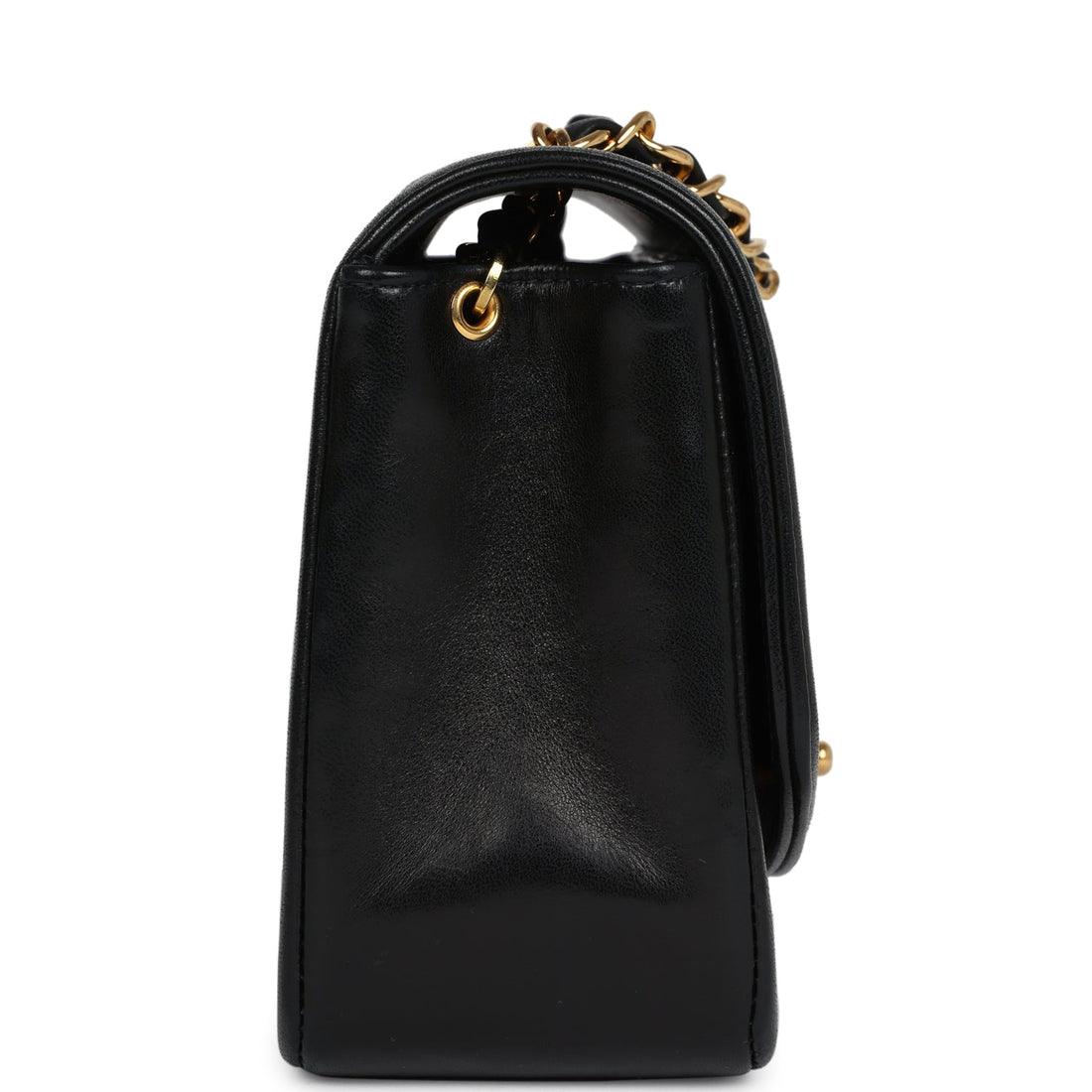 Chanel   Small Diana Flap Bag Black Lambskin Gold Hardware