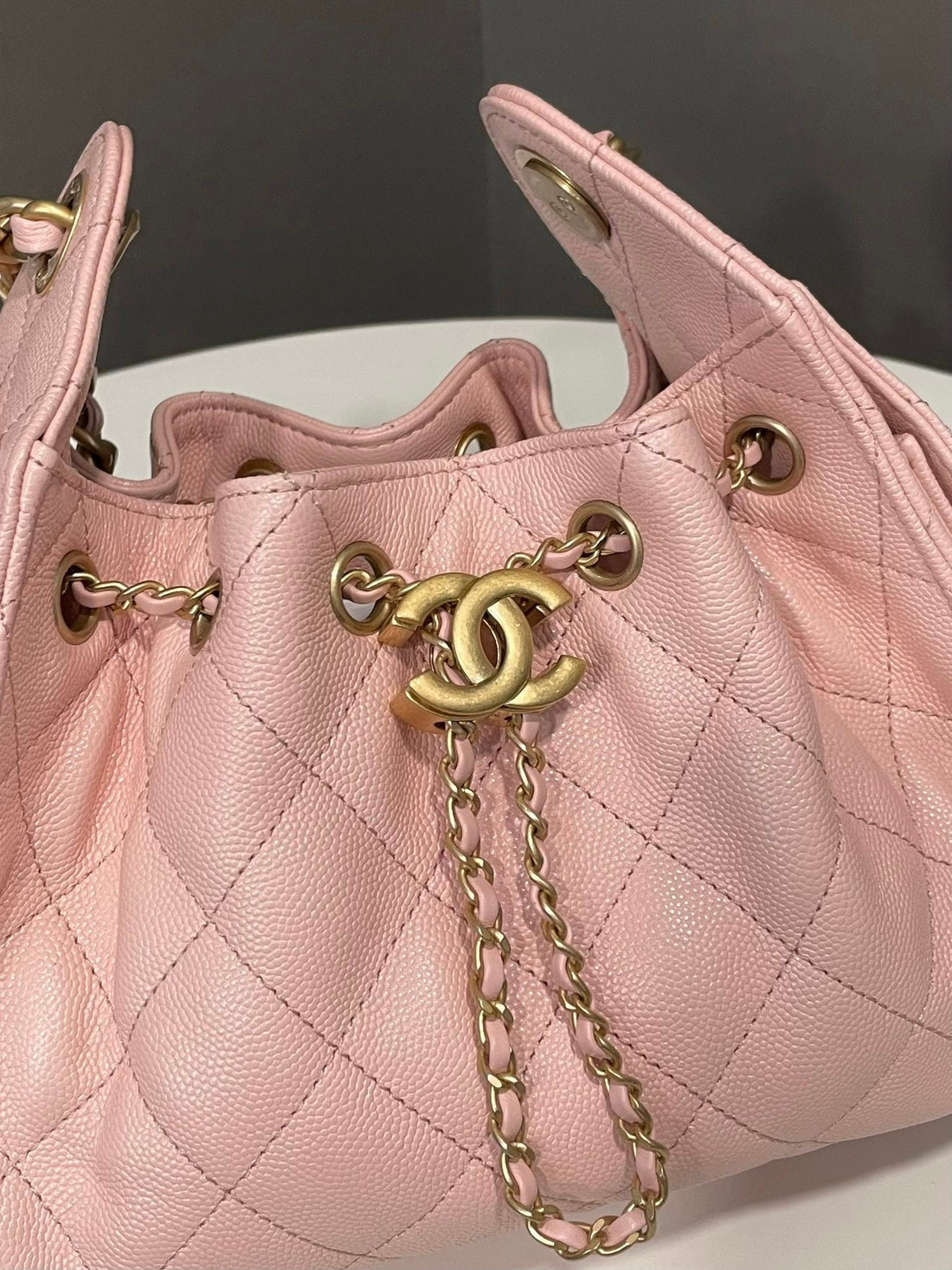 Chanel 25 Mini Bag Sakura Pink Caviar