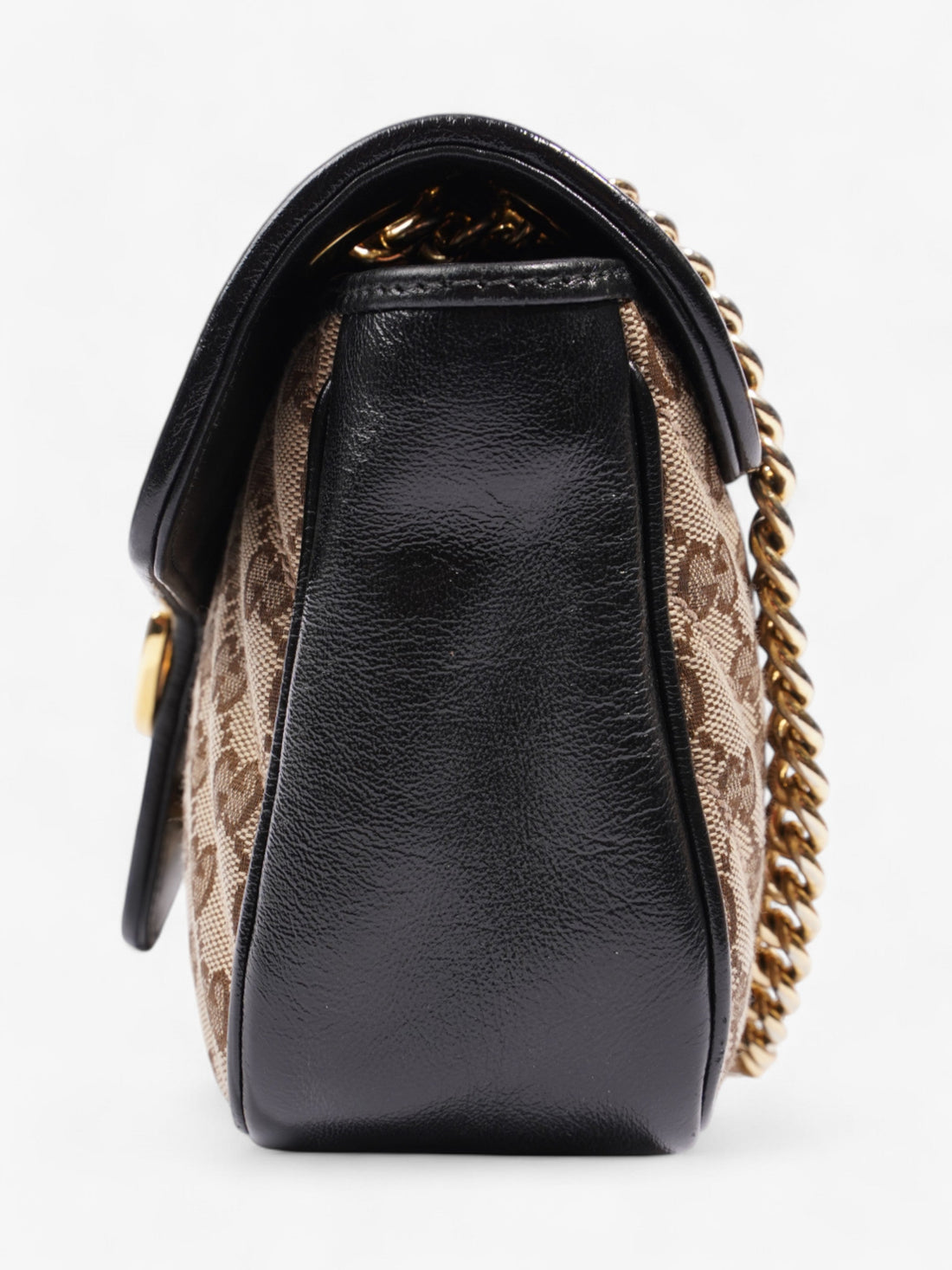 Gucci Marmont Black / Monogram Canvas Small