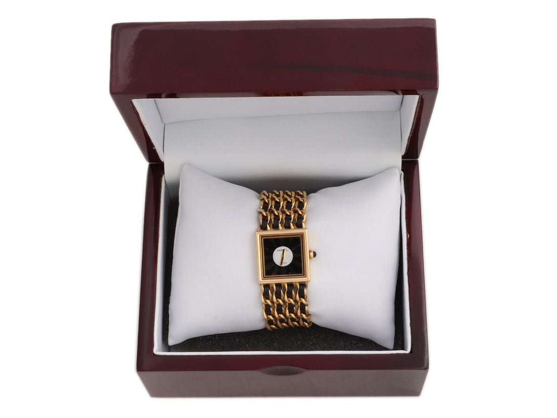 Chanel   18K Yellow Gold Mademoiselle Watch 23mm