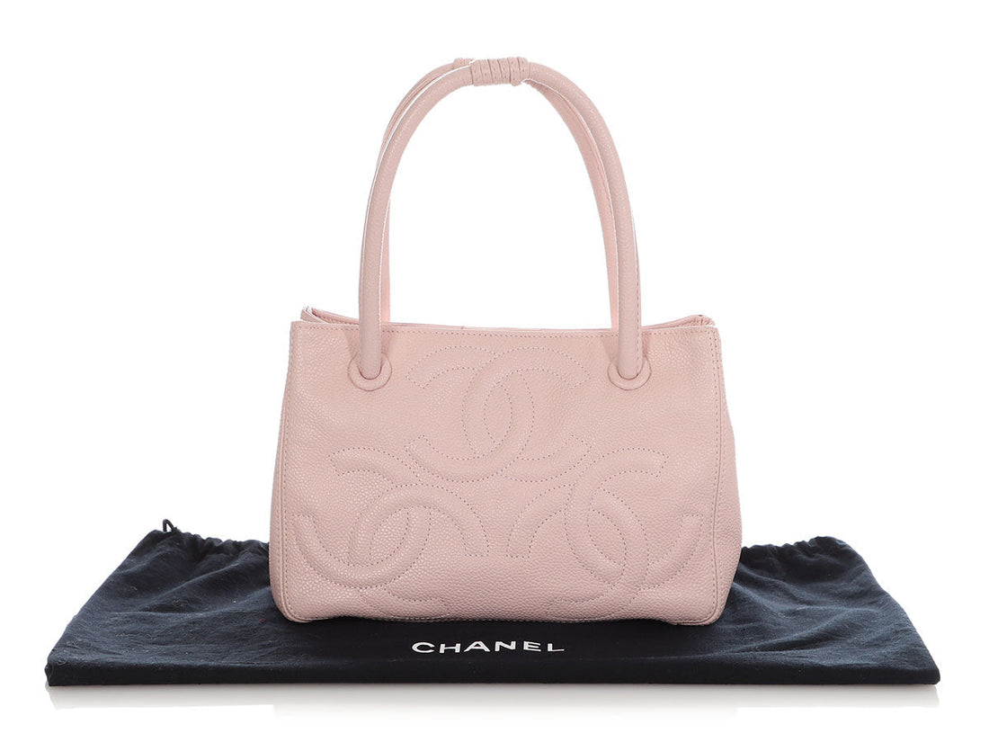 Chanel Small   Pink Caviar Handbag